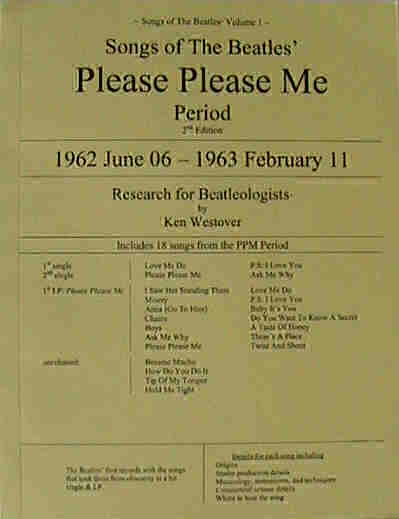 Photo of cover of Songs of the Please Please Me Period